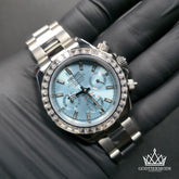 Daytona Ice Blue | Baguette Diamond Markers | Diamond Bezel - GodTierMods